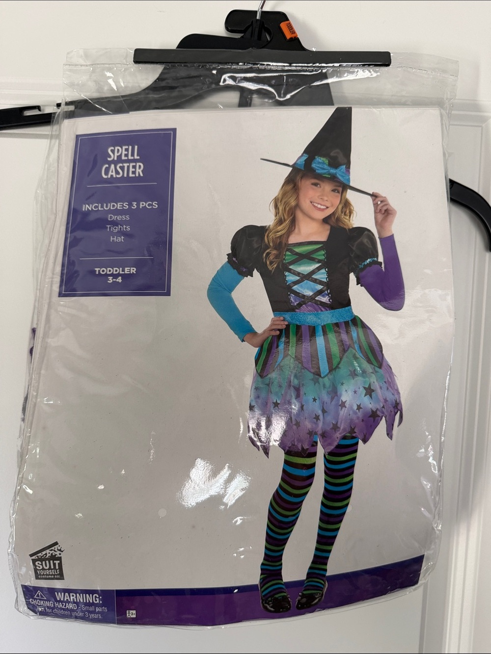 Spell Caster Toddler Witch Costume - Purple & Teal